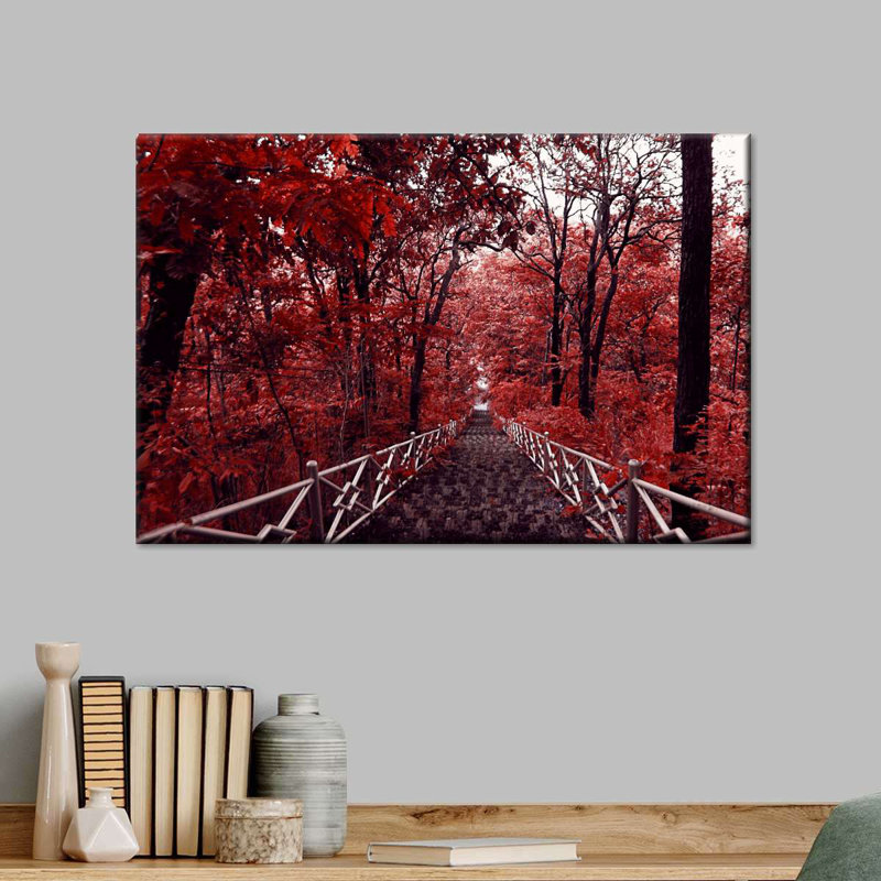 «Red Trees», reproduction sur toile, L 20 po x H 30 po