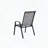 Patio Camping Chairs with PVC-coated polyester Fabric – Set of 6, Breathable & Space-Saving, Grey
