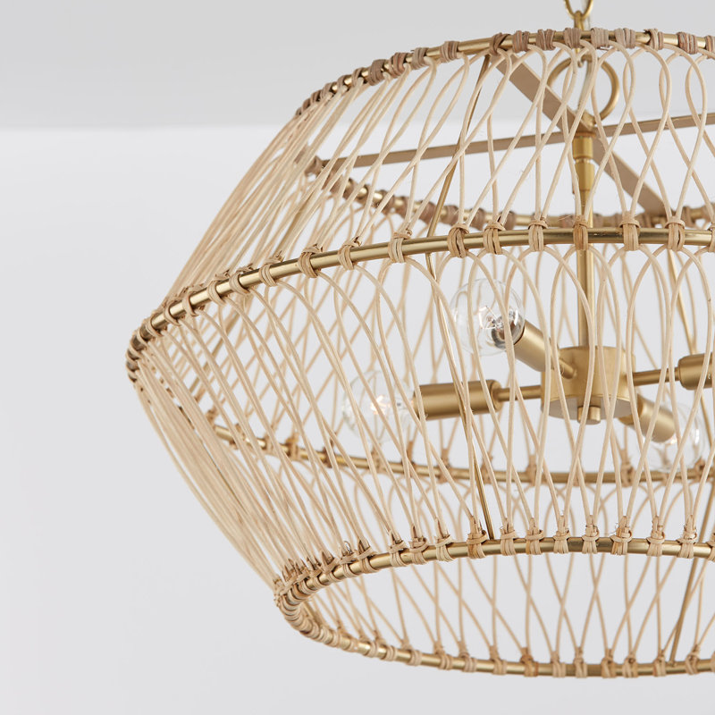 Luminaire suspendu tambour 4 lumières 