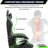 WOODYHOME Adjustable Reclining Ergonomic Swiveling PC & Racing Game Chair with Footrest-70267935