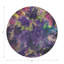 Sous-verres ronds en cuir végétalien impressionnisme Winter Gems-119015403