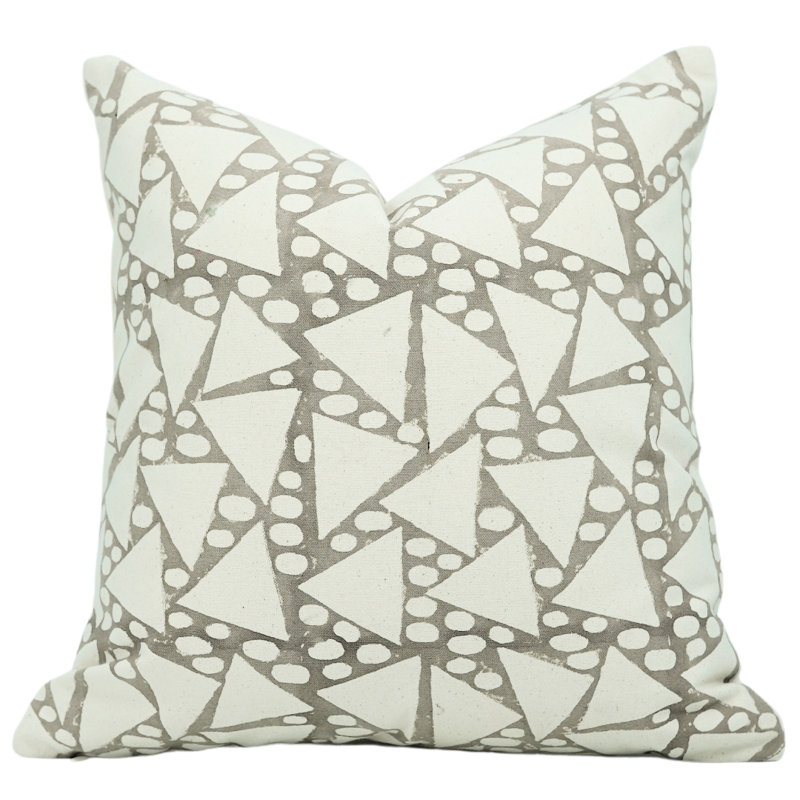 Housse de coussin en coton Floral, H 20 po x l 12 po