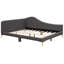 Lit de jour pleine grandeur gris, avec tête de lit, accoudoirs et structure assemblés - Option de durabilité élégante, choix de matelas gris et pieds de soutien stables-1171879003-1171879005