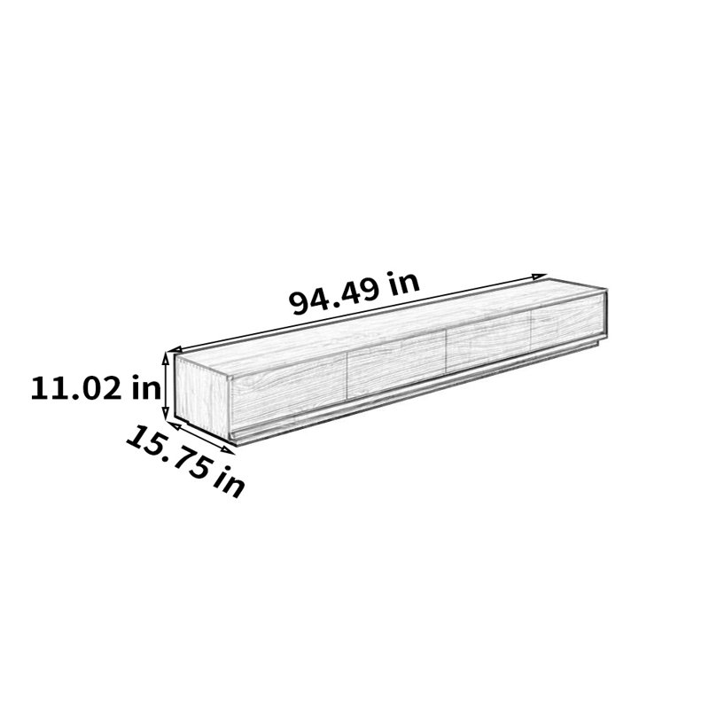 Armoire de plancher American Modern, 94.49"