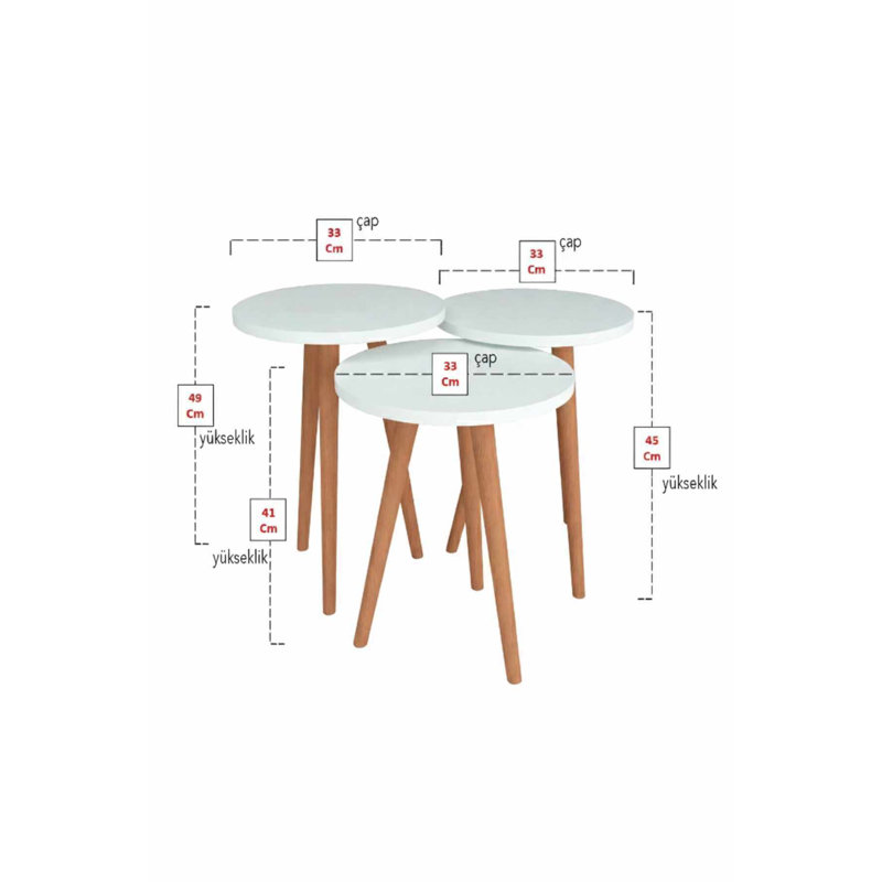 Table gigogne (3 pièces)