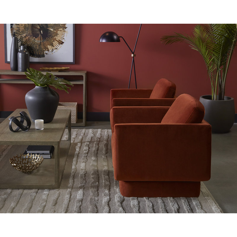 Lounge Chair, Taupe Polyester