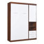 Lit escamotable mural Murphy avec armoire, blanc-1188903081