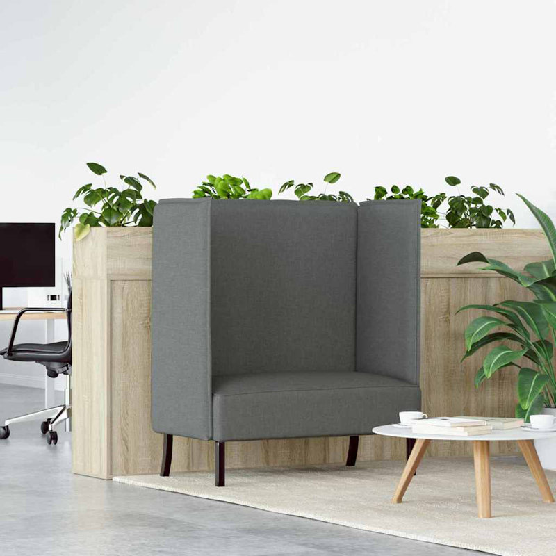  Canapé haut dossier gris foncé 109 x 56 x 121 cm, Dark Gray