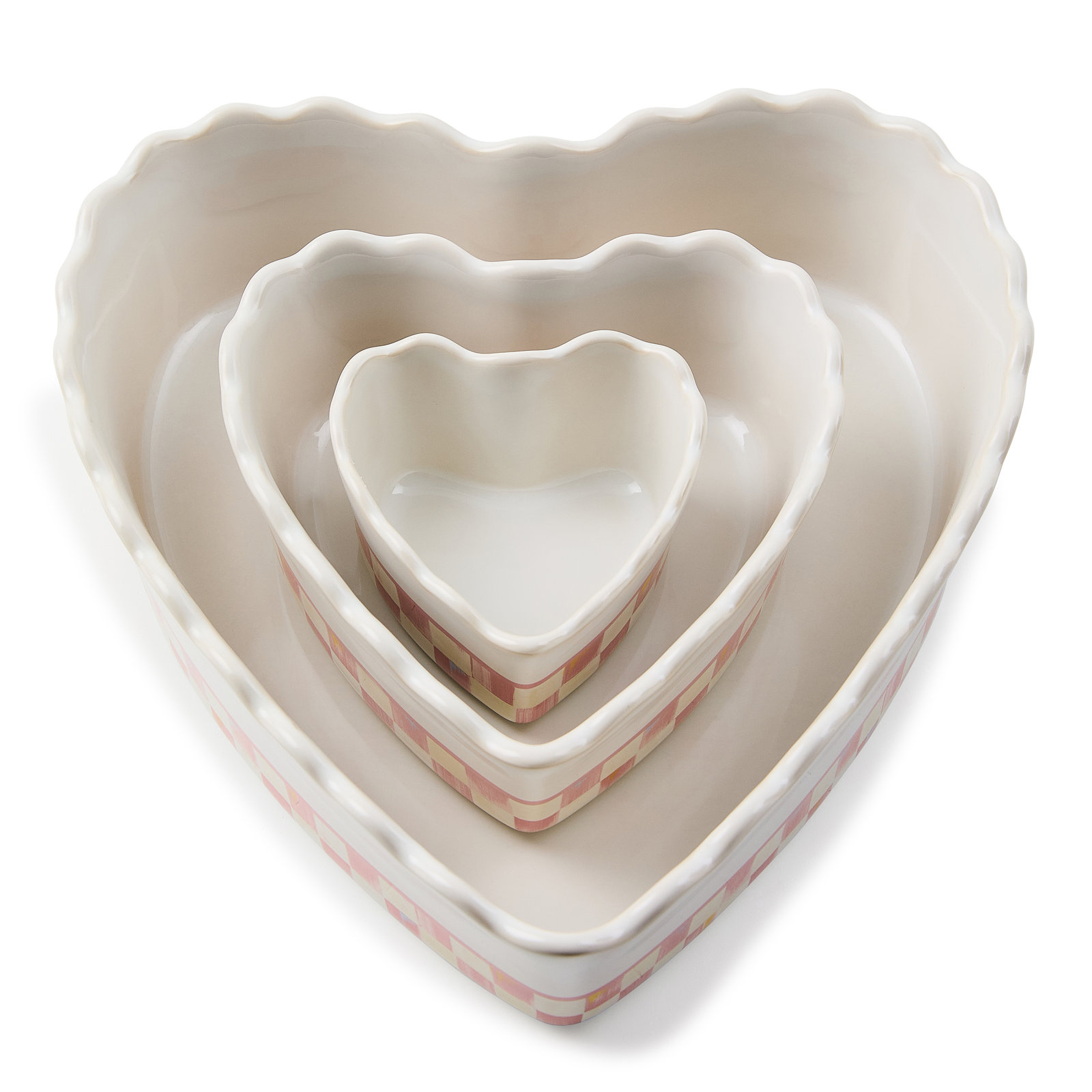 Rosy Check Everyday Heart Ramekins
