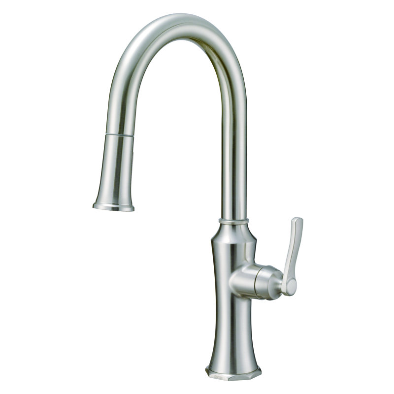 Draper Pull-Down Single Handle Kitchen Faucet, Chrome