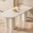 Abishan 70.87" Modern Rectangle Cream White Dining Table for Kitchen, Bar, Living Room-201815937-210642519