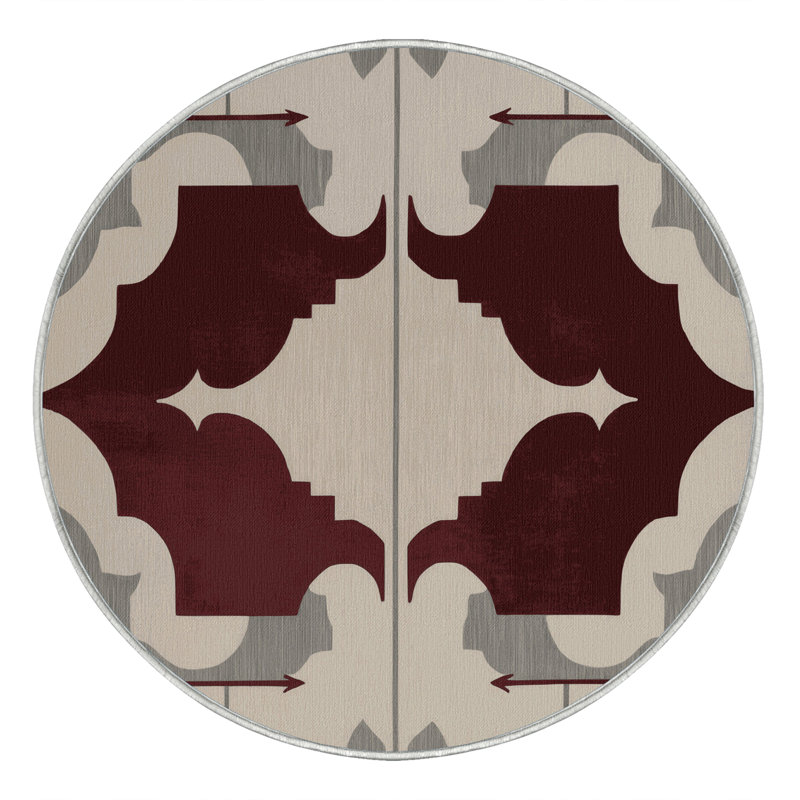 Mosaic Flow Rug, Round 8'