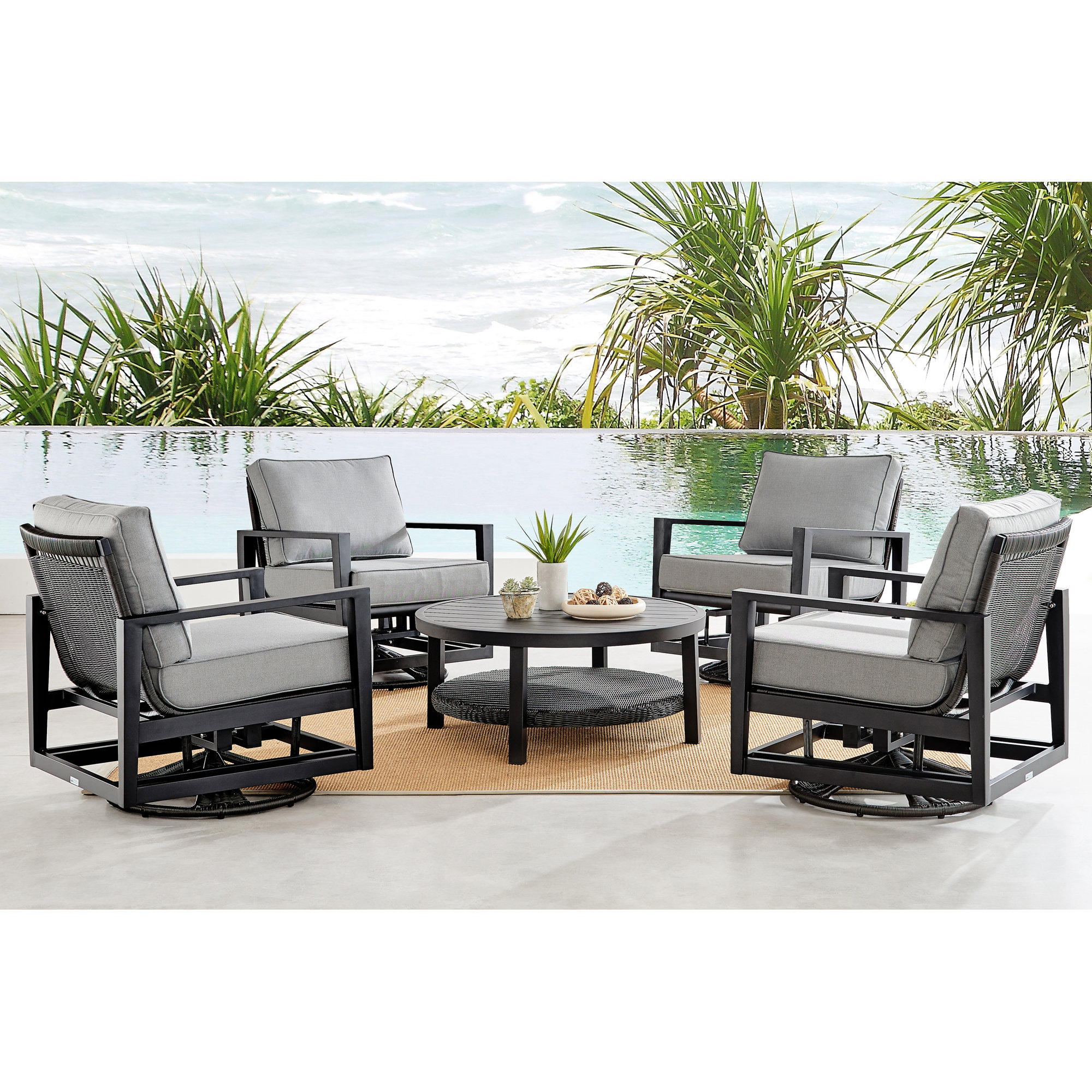 Brittanny Outdoor Glider with Sunbrella® Cushions