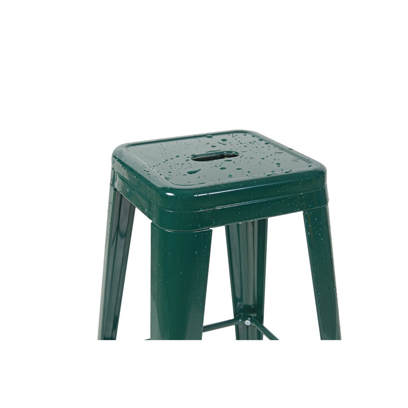 Counter Height Stool, Green, 4