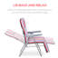 Aalilah Reclining Garden Chair Set of 2, 5-Level Adjustable-55968982