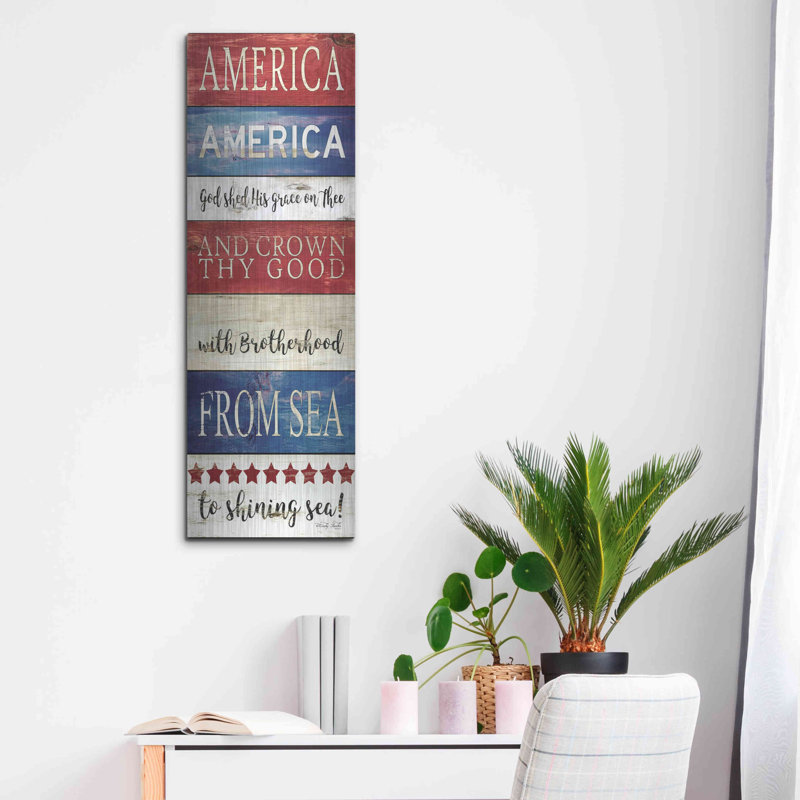 «America God Shed His Grace On Thee» par Cindy Jacobs, H 36 po x l 12 po