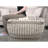 Bayliegh Upholstered Ottoman,Rustic Wool and Cotton Large Pouf