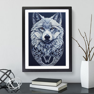 Wolf Art Deco No.2 - Print