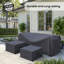Huang Wicker Rattan Outdoor Patio Conversation Set Cover