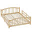 Lit bas Montessori avec rails de sécurité et tête de lit-82434977-82434978