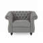 Fauteuil club capitonné