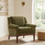 Chaise d'appoint rembourrée avec pieds en bois massif, fauteuil pour le salon-863967967-863967960