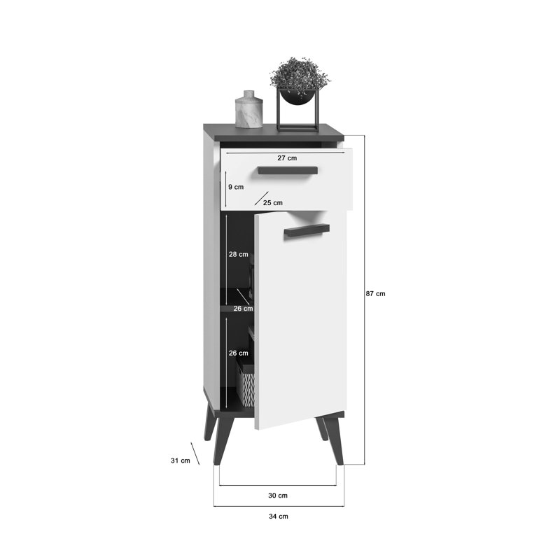 Douglasland Freestanding Bathroom Cabinet