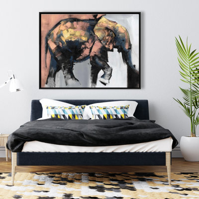 Beautiful Elephant Print On Canvas