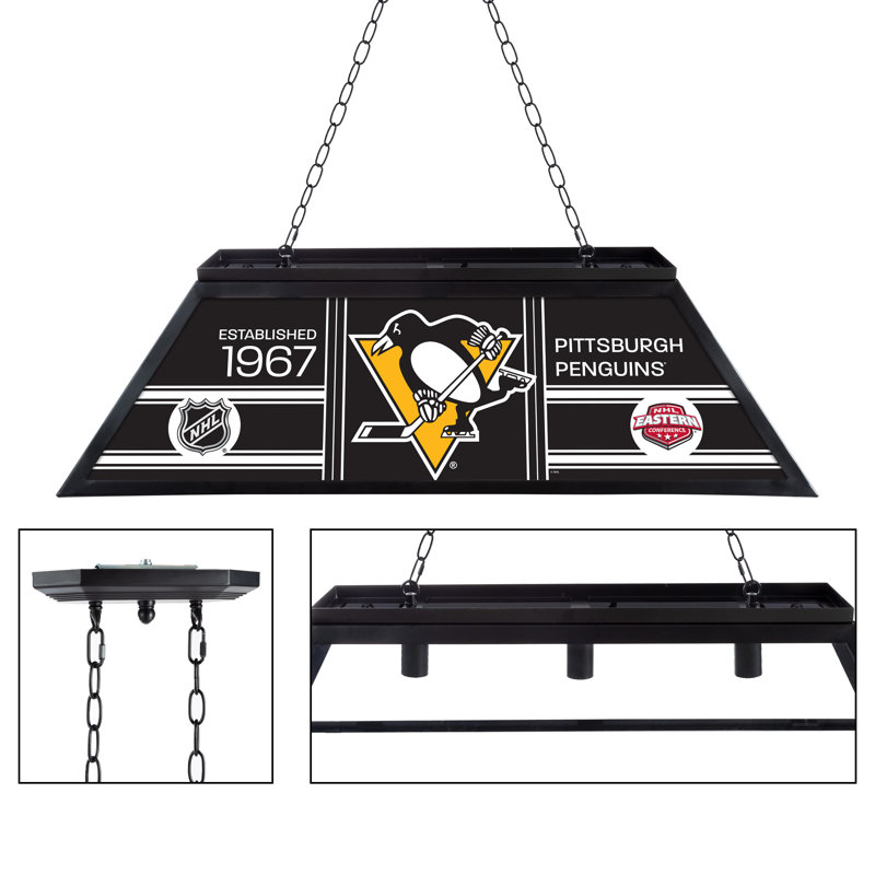 Pittsburgh Penguins Patch  44-Inch Pool Table Light