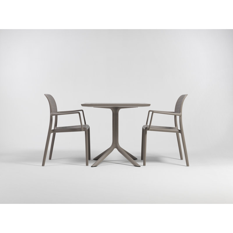 Bora Outdoor Dining Armchair, Dove Gray