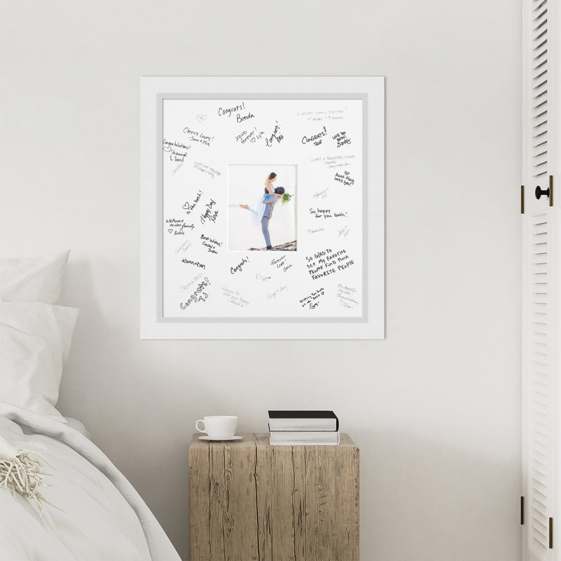 Cadre blanc Blanco Signature, L 22 po x H 24 po