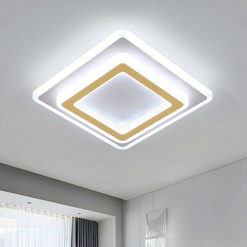 Modern 40cm White LED Dimmable Square Ceiling Light