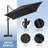 Gaudenz 10x13 Ft Rectangle Cantilever Umbrella without Weighted Base-657554776