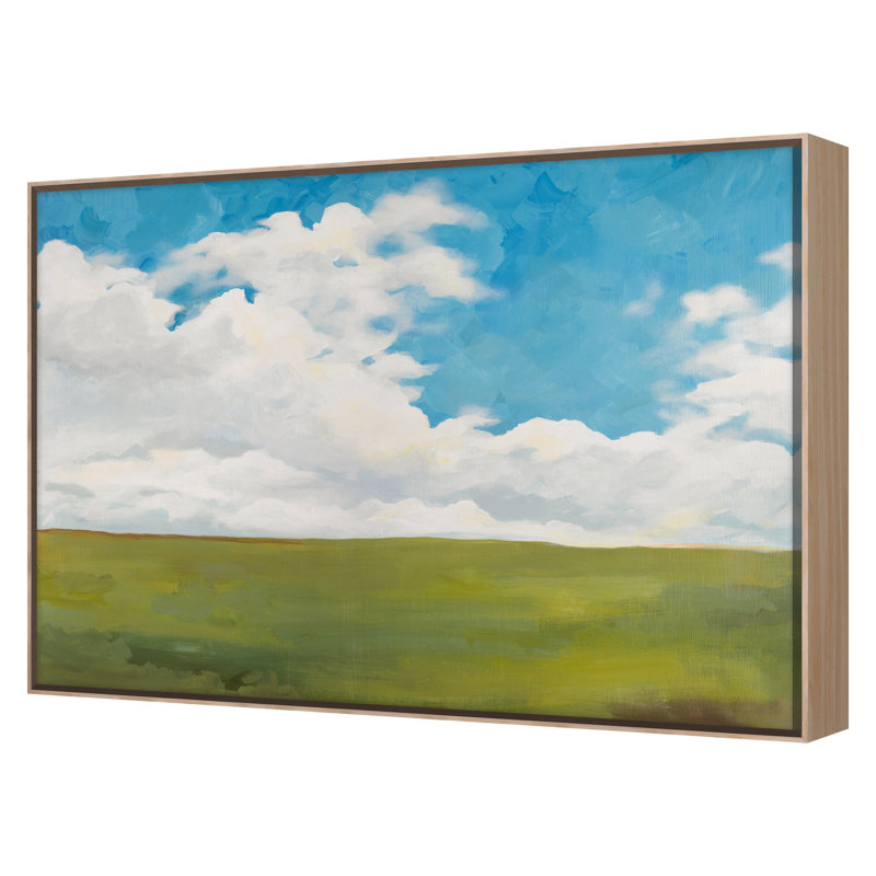 Landscape 2 Print by Natasha Marie, Maple Framed, 20" H x 27" W x 2" D