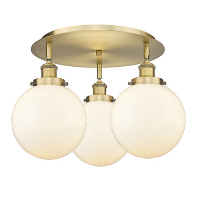 Alvi Glass Semi Flush Mount