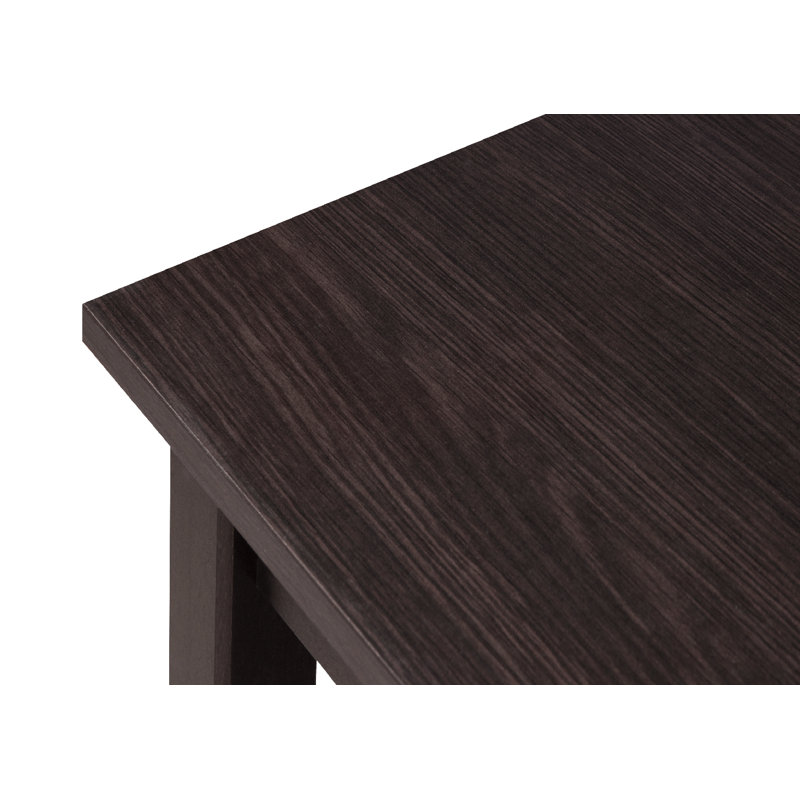 Solid Wood Base Dining Table, Wenge, 76cm H x 100cm L x 76cm W