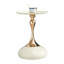 petite table d'appoint ronde pour les petits espaces, table basse, petite table basse de salon, table de bout blanche-731330738-731330739