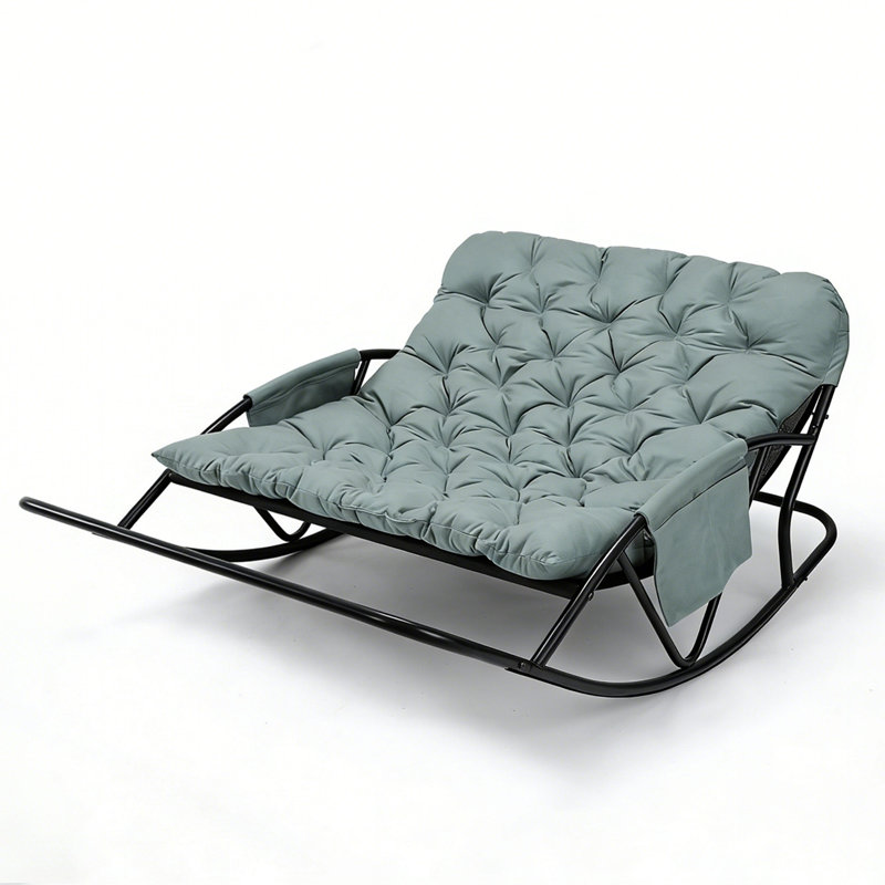 Metal Rocking Chair, Blue