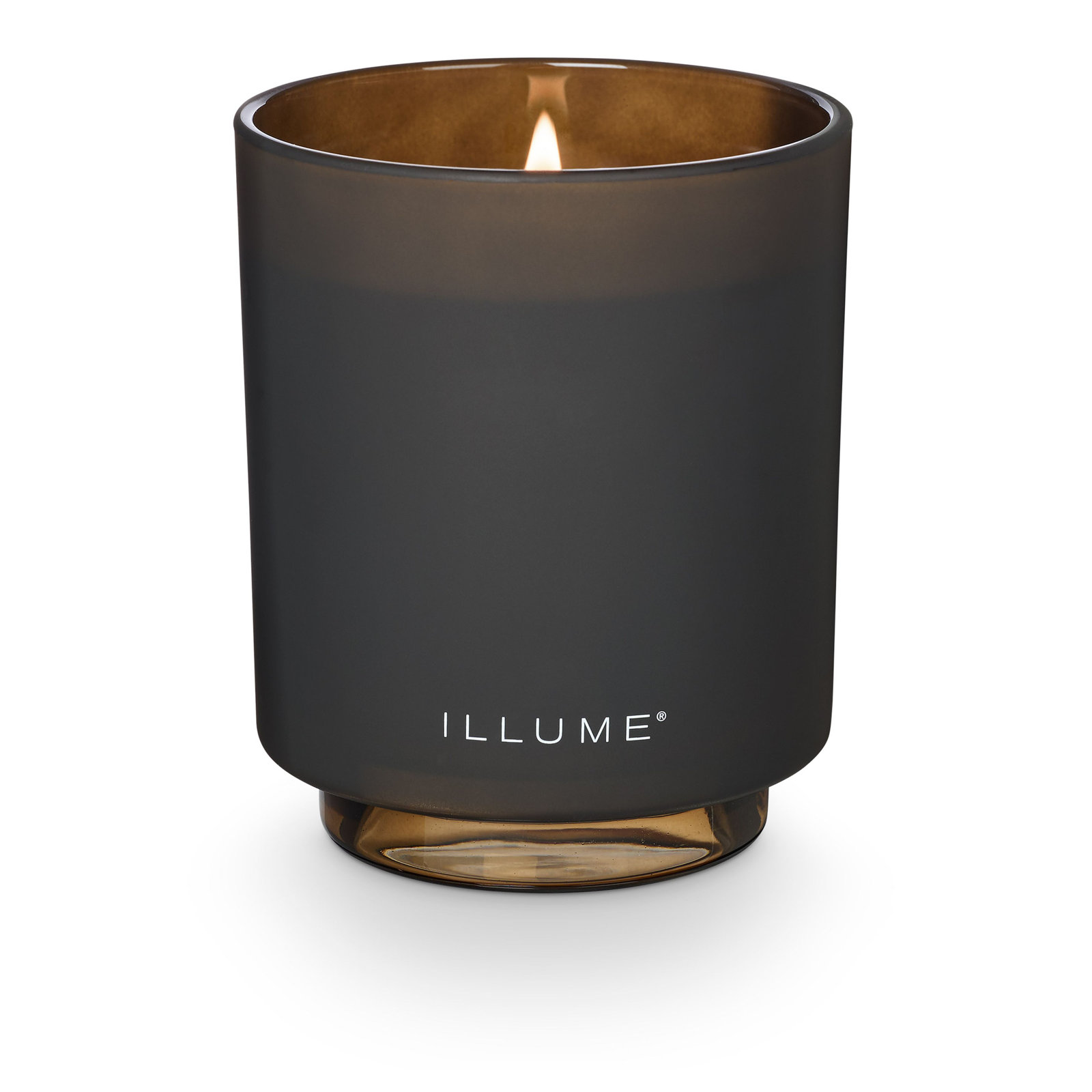  Noble Holiday Woodfire Small Radiant Glass Candle, Refillable Boxed Glass