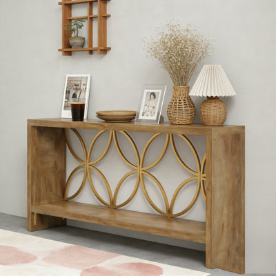 Narrow Sofa Console Entryway Table with Sturdy Legs