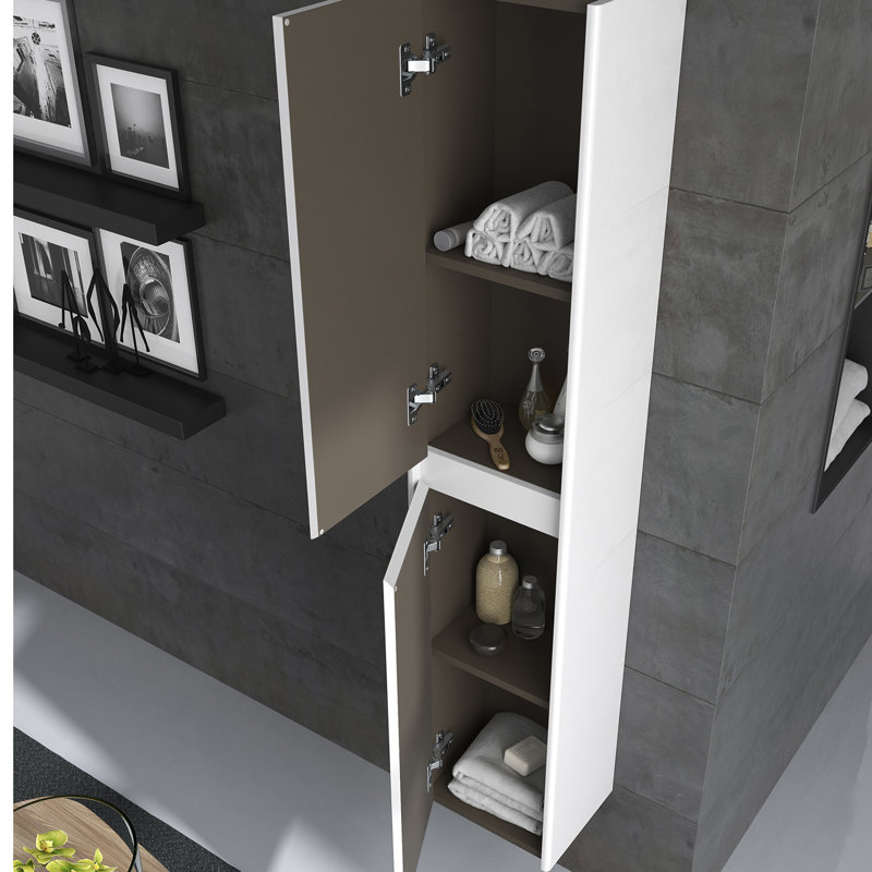 Ambra 47.4'' W Single Vanity, Glossy Anthracite