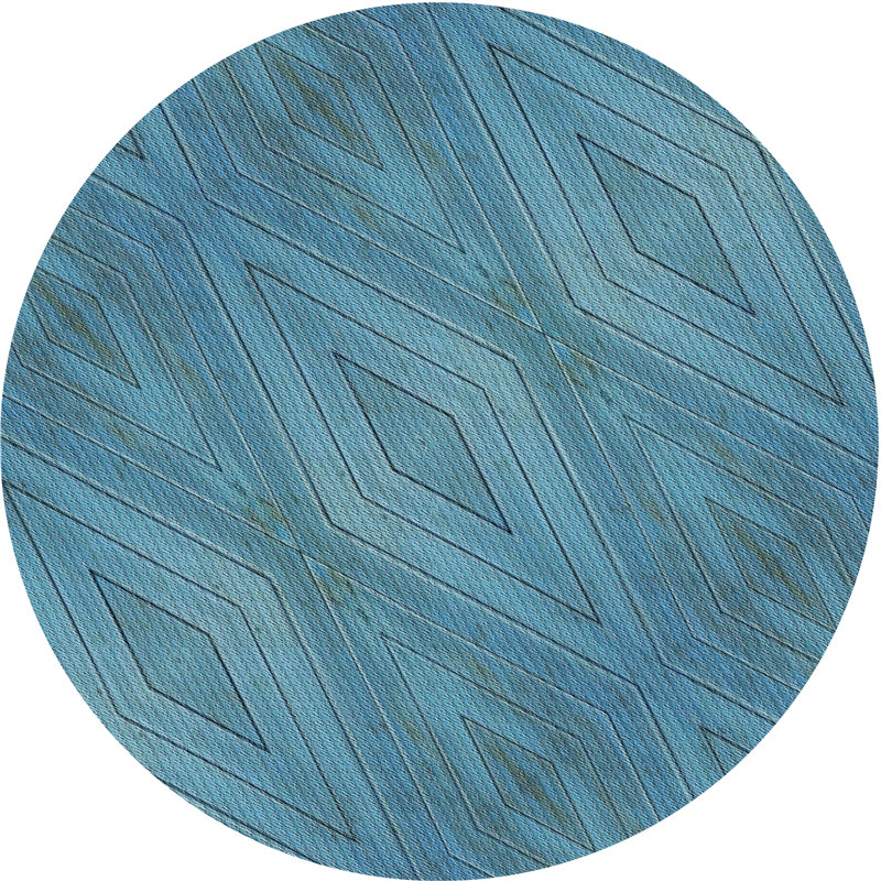 Sanibel Geometric Indoor Rug, Round 5'