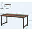 Bureau d'ordinateur moderne 63 po avec poste de travail industriel robuste-1073133696