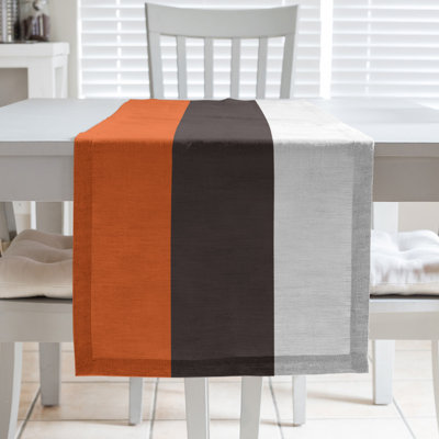 Cleveland Throwback Football Stripes Table Runner