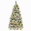 Arbre de Noël enneigé épinette 6 pi avec pommes de pin, arbre de Noël artificiel avec 403 pointes de branches, branches mixtes en PE et PVC, 250 lumières DEL multicolores, 11 modes de clignotants, décorations des Fêtes-977236040-977236043