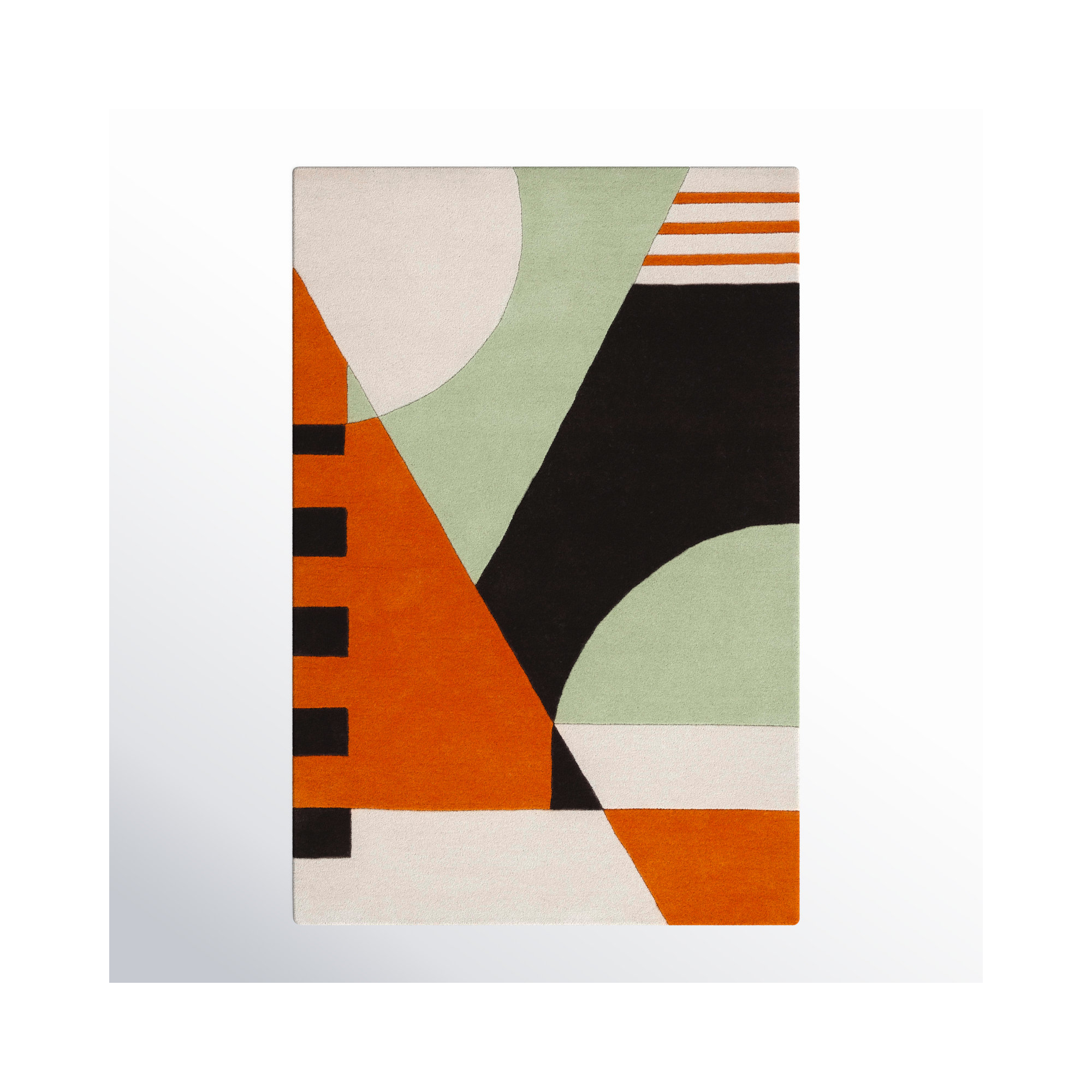Kazu Handmade Wool Rug, Rectangle 4' x 6'