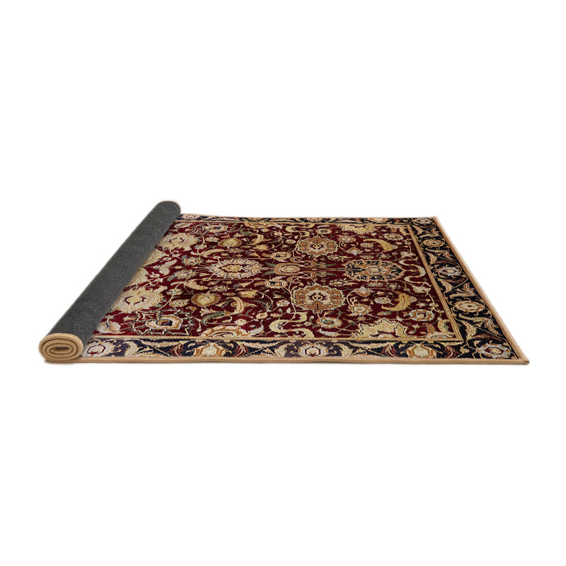Tapis oriental rouge / bleu Cadmar, Rond 5 pi
