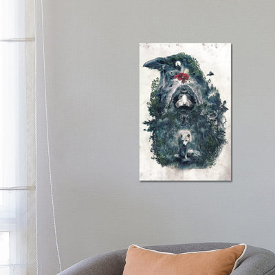 Beware The Door by Barrett Biggers - Wrapped Canvas Print