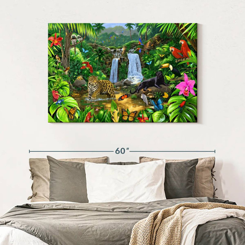 Brampt Rainforest Harmony I, 32" H x 48" W