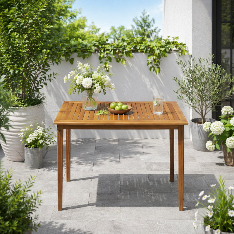 Table de bar Minimalist, Teck